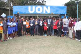 Group photo with Tecno Mobile and UoN officials